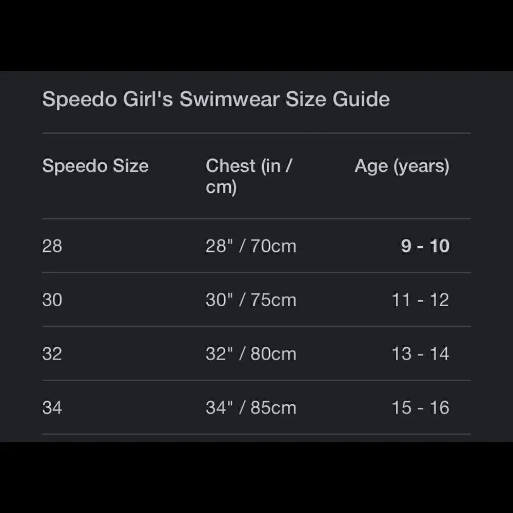Speedo Swimsuit
